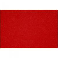 Creativ Company Hobbyvilt, vel 42x60 cm, dikte 3 mm, rood, 1 vel - thumbnail