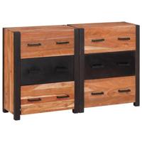 Dressoir 3 pcs Bruin 110 x 30 x 75 cm Massief acaciahout - thumbnail