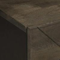 Nachtkastje 40x33x46 cm massief mangohout zwart - thumbnail