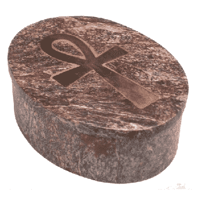 Sierdoosje Ankh Zeepsteen Ovaal