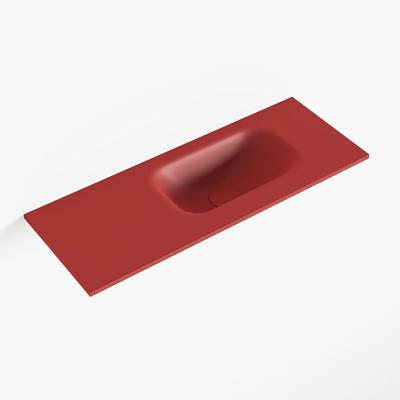 MONDIAZ EDEN Fire solid surface inleg wastafel voor toiletmeubel 60cm. Positie wasbak rechts