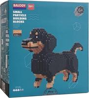 Balody teckel hond met nanoblocks mini lego bouwstenen 836 onderdelen - thumbnail