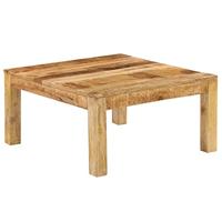 Salontafel 80x80x40 cm massief mangohout - thumbnail