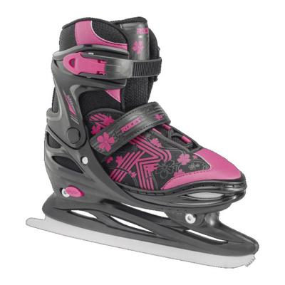 Roces - jokey ice 3.0 - ijshockeyschaatsen - schaatsen kinderen - zwart roze - verstelbaar 4 maten & comfort warmvoering - maat 34-37