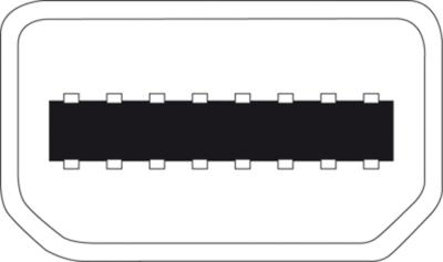 Digitus DB-340404-001-W HDMI / Mini-displayport Adapter [1x Mini-DisplayPort stekker - 1x HDMI-bus] Wit Rond, Afgeschermd (dubbel) 15.00 cm