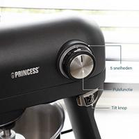 Princess 220137 Foodprocessor 1200 W Zwart - thumbnail