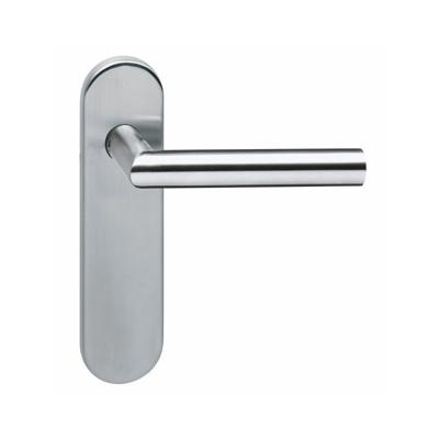 Intersteel Deurkruk Hoek 90° op schild profielcilindergat 55mm - RVS