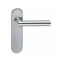 Intersteel Deurkruk Hoek 90° op schild profielcilindergat 55mm - RVS - thumbnail