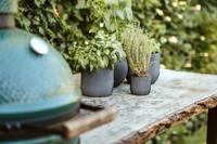 Capi nature groove indoor bol bloempot 14x13 cm ivoor - thumbnail