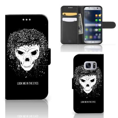Telefoonhoesje met Naam Samsung Galaxy S7 Skull Hair Telefoonhoesje met Naam Samsung Galaxy S7 Skull Hair
