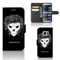 Telefoonhoesje met Naam Samsung Galaxy S7 Skull Hair - thumbnail