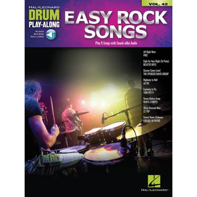 Hal Leonard Drum Play-Along Vol. 42 Easy Rock Songs