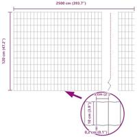 Euro Hek Zilver 1.2 x 25 m Warmverzinkt ijzer - thumbnail