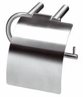 Intersteel | WC-rolhouder met verlengde klep | RVS Geborsteld - thumbnail