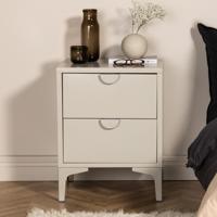 Nohr Nachtkastje 'Danyella' Met 2 laden, Metaal, kleur Beige - thumbnail