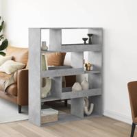 kamerscherm 100x33x125,5 cm bewerkt hout betongrijs - thumbnail