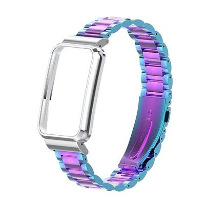 Metalen schakelband met case - Multicolor - Xiaomi Smart band 7 Pro