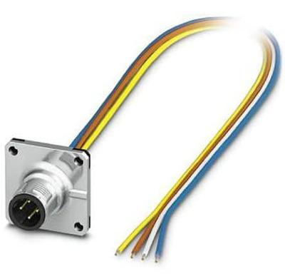 Phoenix Contact 1424140 Sensor/actuator inbouwconnector M12 Aantal polen (sensoren): 4 Stekker, inbouw 0.50 m 1 stuk(s)