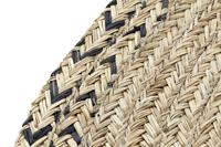 Tapijt DKD Home Decor 140 x 0,5 x 140 cm Natuurlijk Polyester Tweekleurig Tropisch - thumbnail