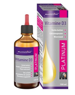 MannaVital Vitamine D3 Platinum Druppels 100ml MannaVital Vitamine D3 Platinum Druppels 100ml