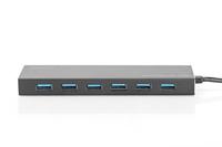 Digitus DA-70241-1 DA-70241-1 USB-hub 7 poorten USB-A USB 3.0 5 GBit/s Met aluminium behuizing Zwart - thumbnail