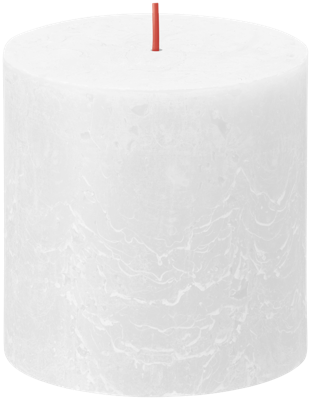 Bolsius Stompkaars 10cm Rustic Shine Cloudy White