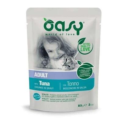OASY Chunks in gravy Tuna - nat kattenvoer - 85g