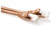 ACT IB2215 U/UTP CAT6A Patchkabel Snagless Bruin - 15 meter - thumbnail