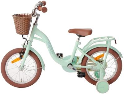 AMIGO Fairy 14 Inch Meisjes Terugtraprem Mintgroen AMIGO Fairy 14 Inch Meisjes Terugtraprem Mintgroen