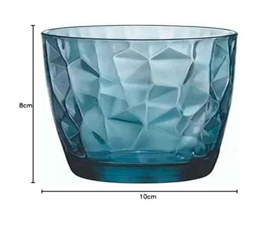 Bormioli Rocco Waterglazen Diamond - Blauw - 390 ml - 6 stuks Bormioli Rocco Waterglazen Diamond - Blauw - 390 ml - 6 stuks