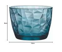 Bormioli Rocco Waterglazen Diamond - Blauw - 390 ml - 6 stuks - thumbnail
