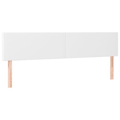 Boxspring met matras kunstleer wit 180x200 cm - thumbnail