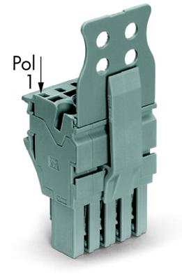 WAGO 2022-110/145-000 Connector, female Grijs 25 stuk(s)