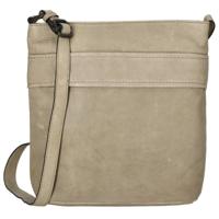 Genicci Leren Schoudertas Finch Grijs - thumbnail