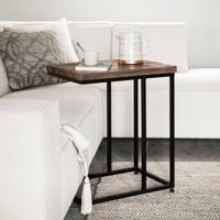 DTP Home Laptoptafel 'Timber' Hout en staal, 38 x 53cm - thumbnail