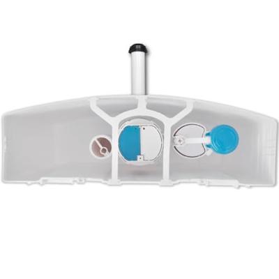 Toiletstortbak met watertoevoer onderin 3/6 L wit