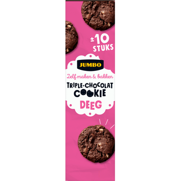 Jumbo Triple Chocolat Cookie Deeg 300 g Jumbo Triple Chocolat Cookie Deeg 300 g