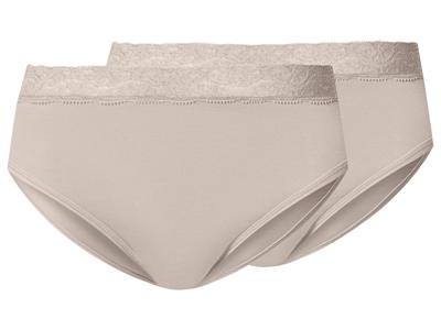 esmara Set van 2 dames onderbroeken (Beige, XL(48/50))