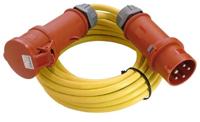 AS Schwabe 60716 Stroom Verlengkabel 16 A Geel 25.00 m N07V3V3-F 5G 1,5 mm² Met fasewisselaar - thumbnail
