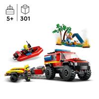 LEGO® CITY 60412 4x4 brandweerauto met reddingsboot - thumbnail