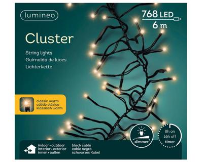 Lumineo clusterverlichting 7m 768led Klassiek warm