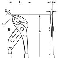 Bahco waterpomptang 150 mm | 222 D - thumbnail