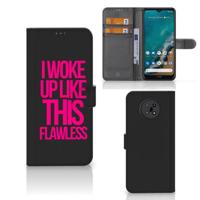 Nokia G50 Hoesje met naam Woke Up - Origineel Cadeau Zelf Maken - thumbnail