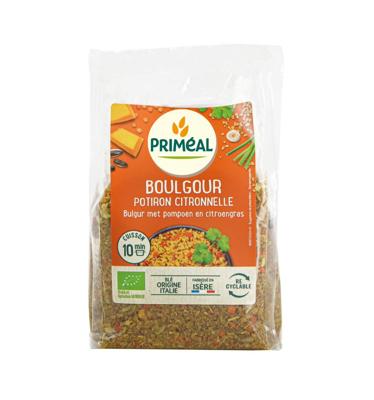 Primeal Bulgur met pompoen en citroengras bio 300 Gram Primeal Bulgur met pompoen en citroengras bio 300 Gram