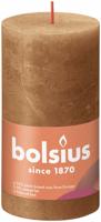 Rustiek kaars stompkaars 130/68 Spice Brown Bolsius - Bolsius - thumbnail