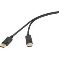 Renkforce RF-6830474 DisplayPort-kabel DisplayPort Aansluitkabel DisplayPort-stekker, DisplayPort-stekker 2.00 m Zwart 4K UHD - thumbnail
