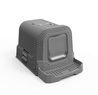 Keddoc Rotan Kattentoilet Kattenbak - Grey - Grijs - thumbnail