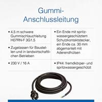 AS Schwabe 60379 Aansluitkabel Stroom Zwart 4.50 m - thumbnail