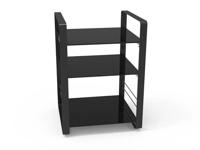 Norstone Loft Central audio meubel zwart - thumbnail