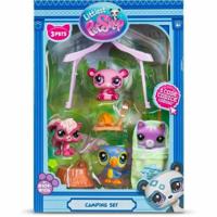 Themapakket met 3 huisdieren - BANDAI - Littlest Pet Shop Camping - Dieren en accessoires - thumbnail